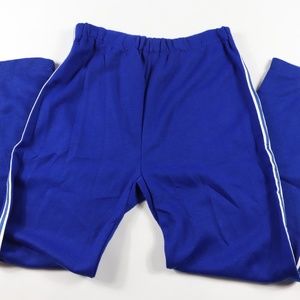 70s New Soffe Mens Large Guesset Sweatpants Blue